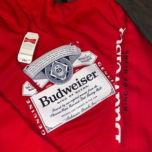 Red Budweiser Sweatshirt